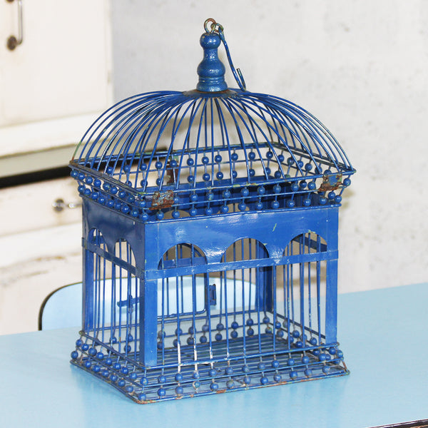 Cage à oiseaux en métal style victorien