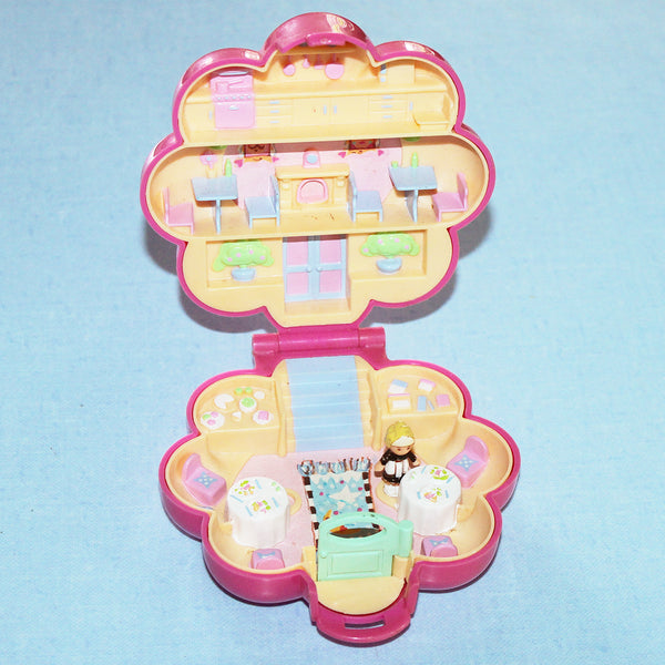 Jouet Polly Pocket vintage Mr Fry's Restaurant Bluebird + 1 personnage (1990)