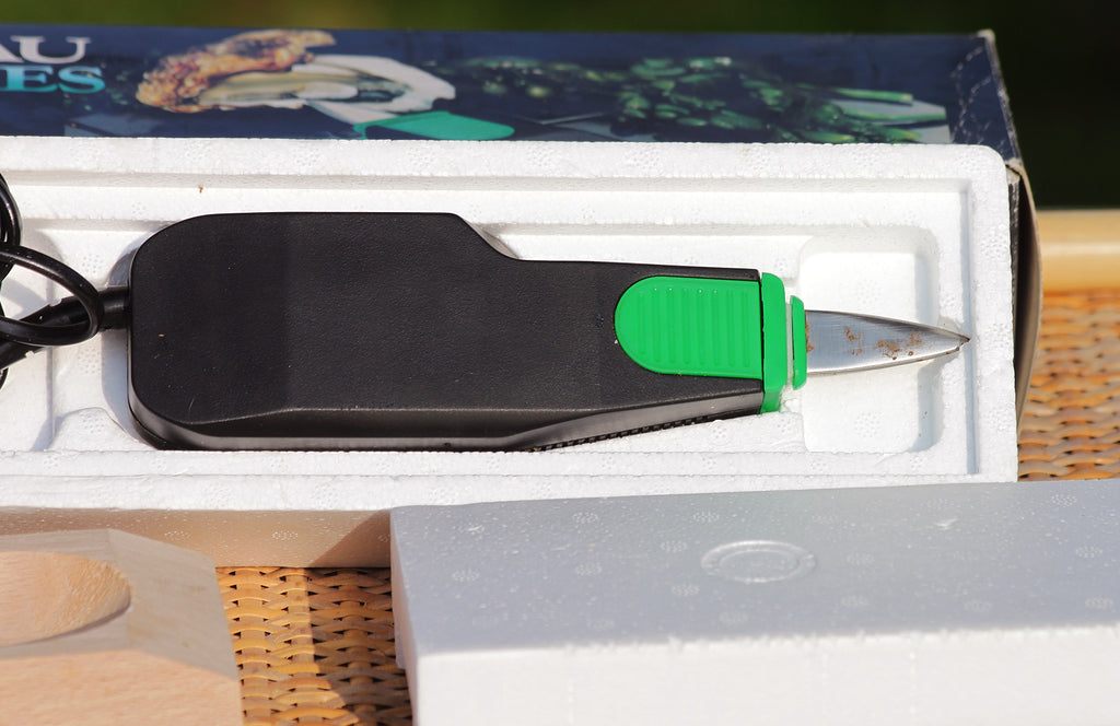 Couteau à huîtres électrique vintage Norlac en boîte – La Roue du Passé