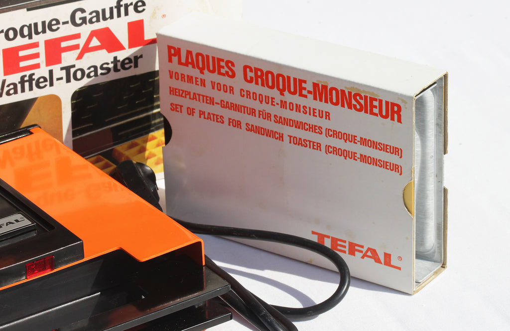 Tefal 74150 Rumilly - Gaufrier - Croque monsieur Tefal vintage - Orange