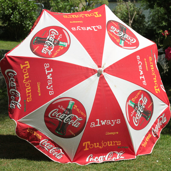 Parasol publicitaire vintage Always Coca-Cola