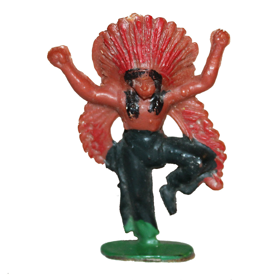 Figurine plastique Clairet chef indien danse Far West