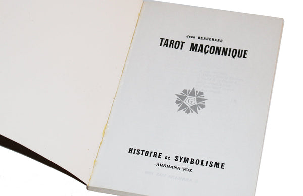 Jeu de Tarot Maçonnique Grimaud édition de 1987 + livre Jean Beauchard