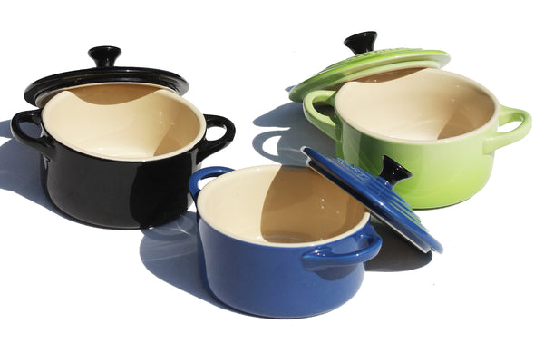 Ensemble de 3 mini cocottes 250 ml en céramique Le Creuset