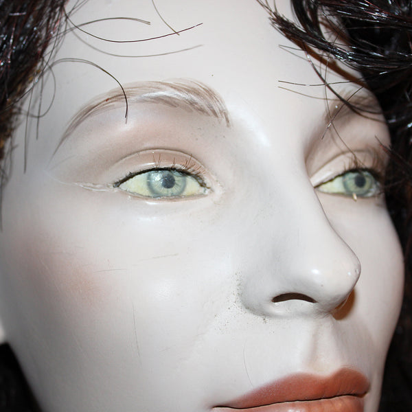 Tête de mannequin de vitrine New John Nissen vintage modèle femme