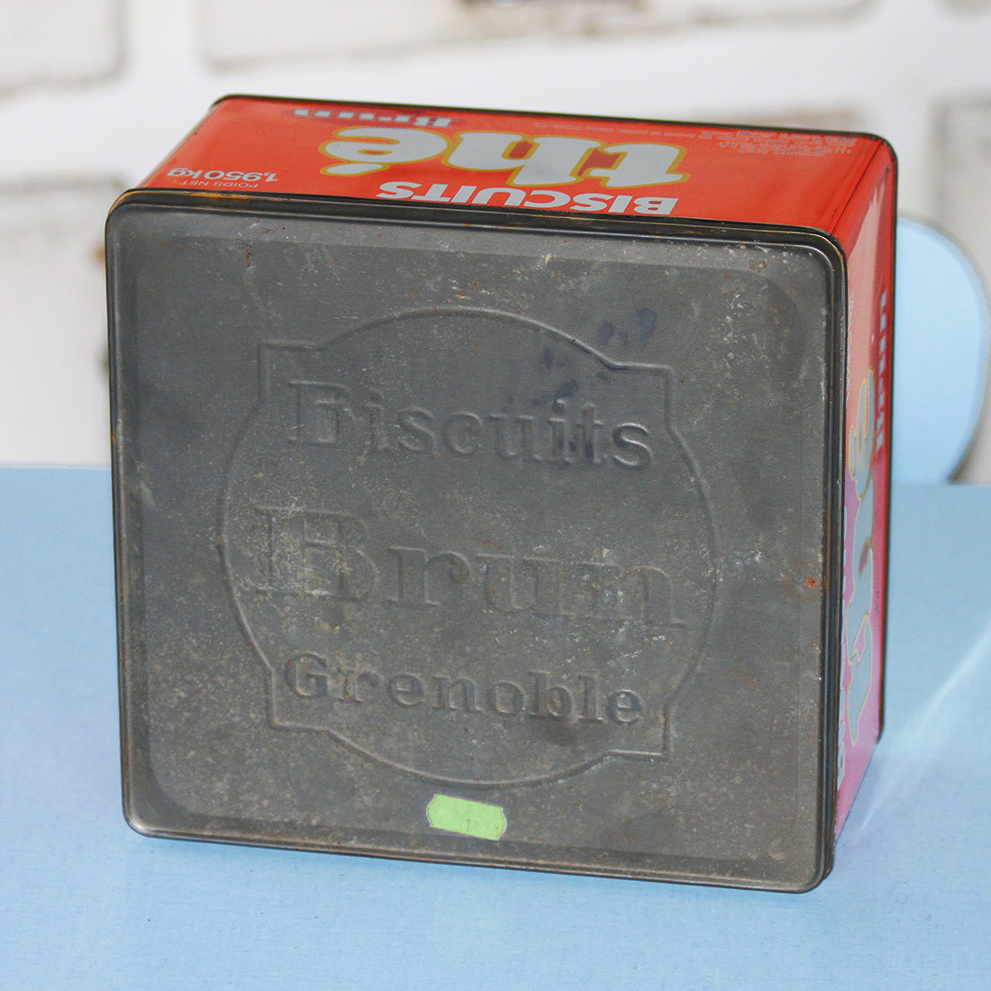 Ancienne Boîte à Biscuits En Tôle Lithographiée – France, Années 30