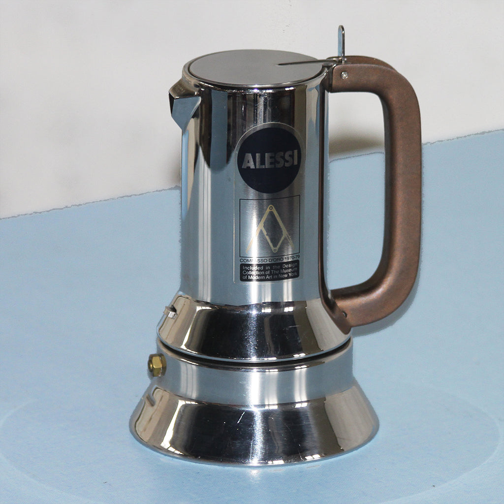 Alessi - 9090 - Richard Sapper - Espresso Coffee Maker - 3 cups - Stainless  Steel
