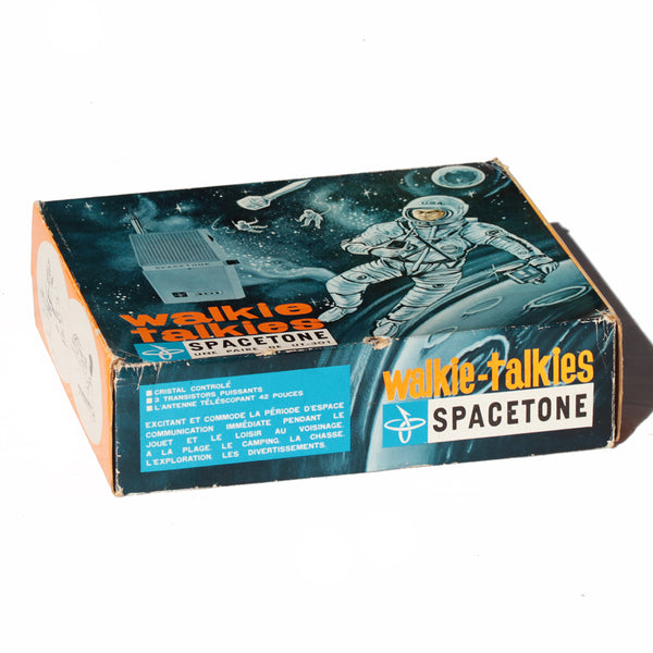 Jouet vintage paire de Talkie-Walkies Spacetone UT-301 en boîte