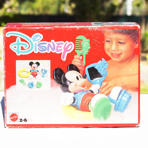 Jouet de bain vintage Disney Mickey flotteur en boîte jamais ouverte Mattel ( 1989 )