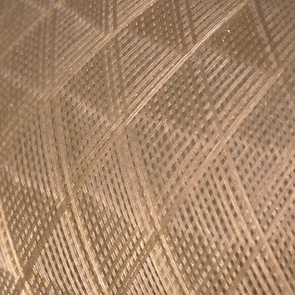 Grand abat-jour de suspension ovoïde Rispal en rhodoïd et fil de nylon années 1950