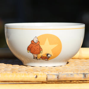 Bol en porcelaine Tintin L'Étoile Mystérieuse ( Hergé-Tintin Licensing )