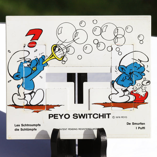 Jeu casse tête vintage Peyo Switchit Les Schtroumpfs de 1976