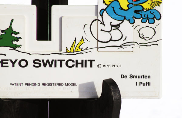 Jeu casse tête vintage Peyo Switchit Les Schtroumpfs de 1976