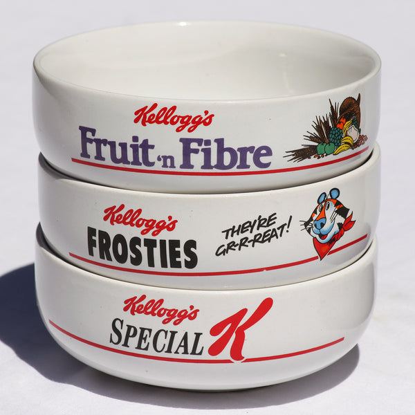 Ensemble de 6 bols publicitaires Kellog's vintage Corn Flakes Frosties ...