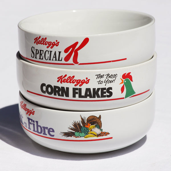 Ensemble de 6 bols publicitaires Kellog's vintage Corn Flakes Frosties ...