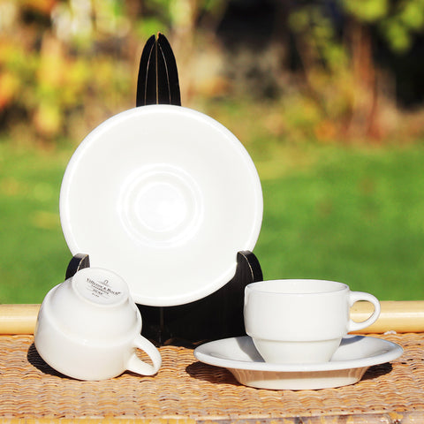 Duo de tasses à café + soucoupes Villeroy & Boch modèle Dune