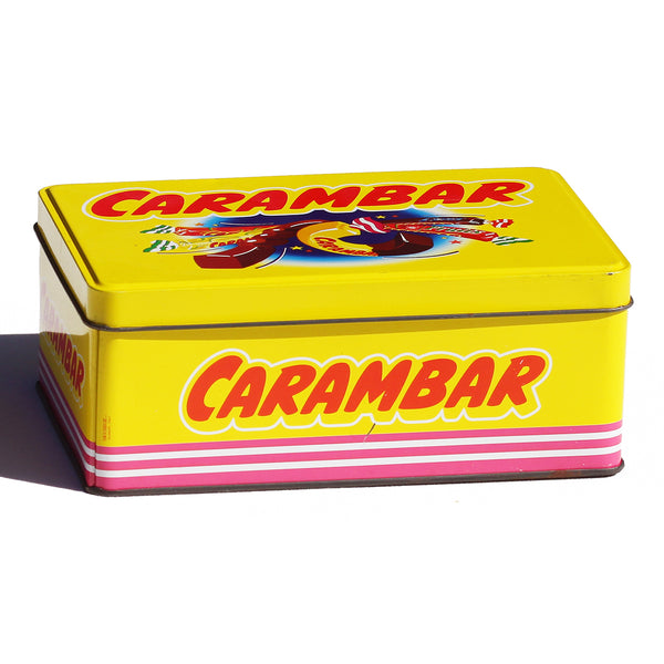 Boîte publicitaire Carambar vintage en tôle