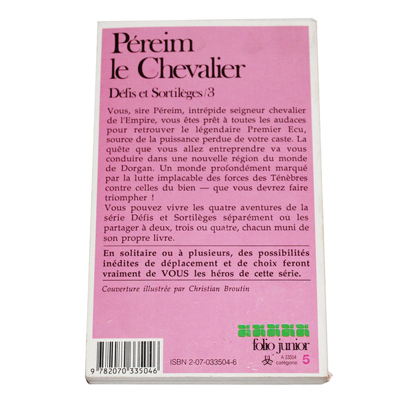 Livre LDVELH - Défis et Sortilèges - Péreim le Chevalier (1993)