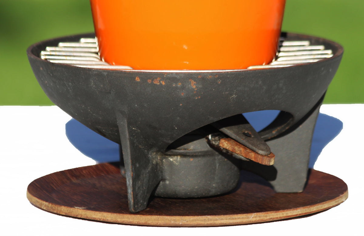 RARE Vintage Le Creuset en Fonte Émaillée combine fondue mini