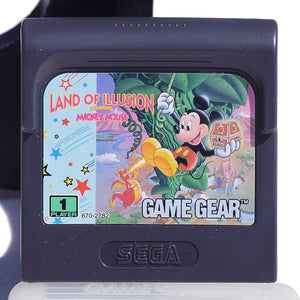 Jeu vidéo cartouche Sega Game Gear Land of Illusion Mickey Mouse + étui plastique