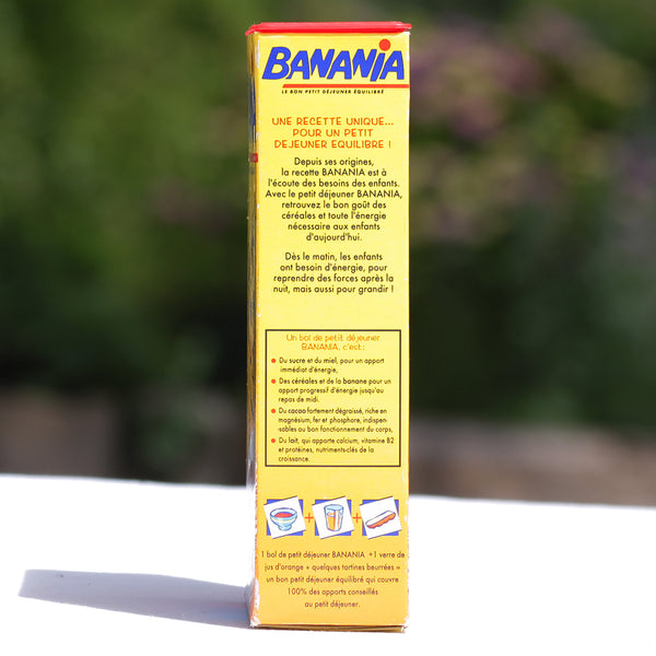 Boîte publicitaire Banania 500 g vide en carton de 2003