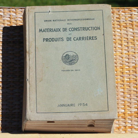 Annuaire 1954 UNI des matériaux de construction et produits de carrière