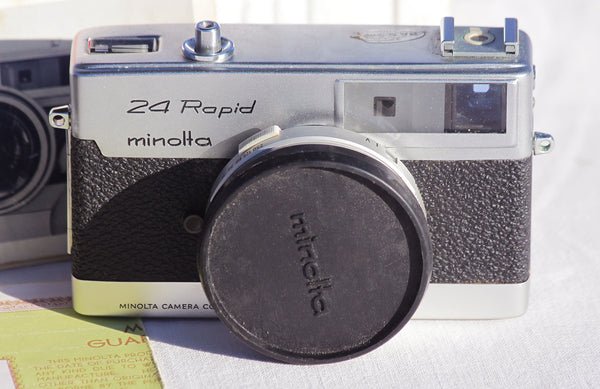 Appareil photo vintage Minolta 24 Rapid 35 mm en boîte