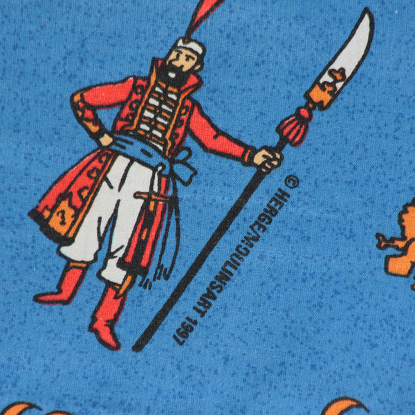 Drap housse de coton vintage 1 personne Tintin le sceptre d'Ottokar ( 1997 ) 90 x 230