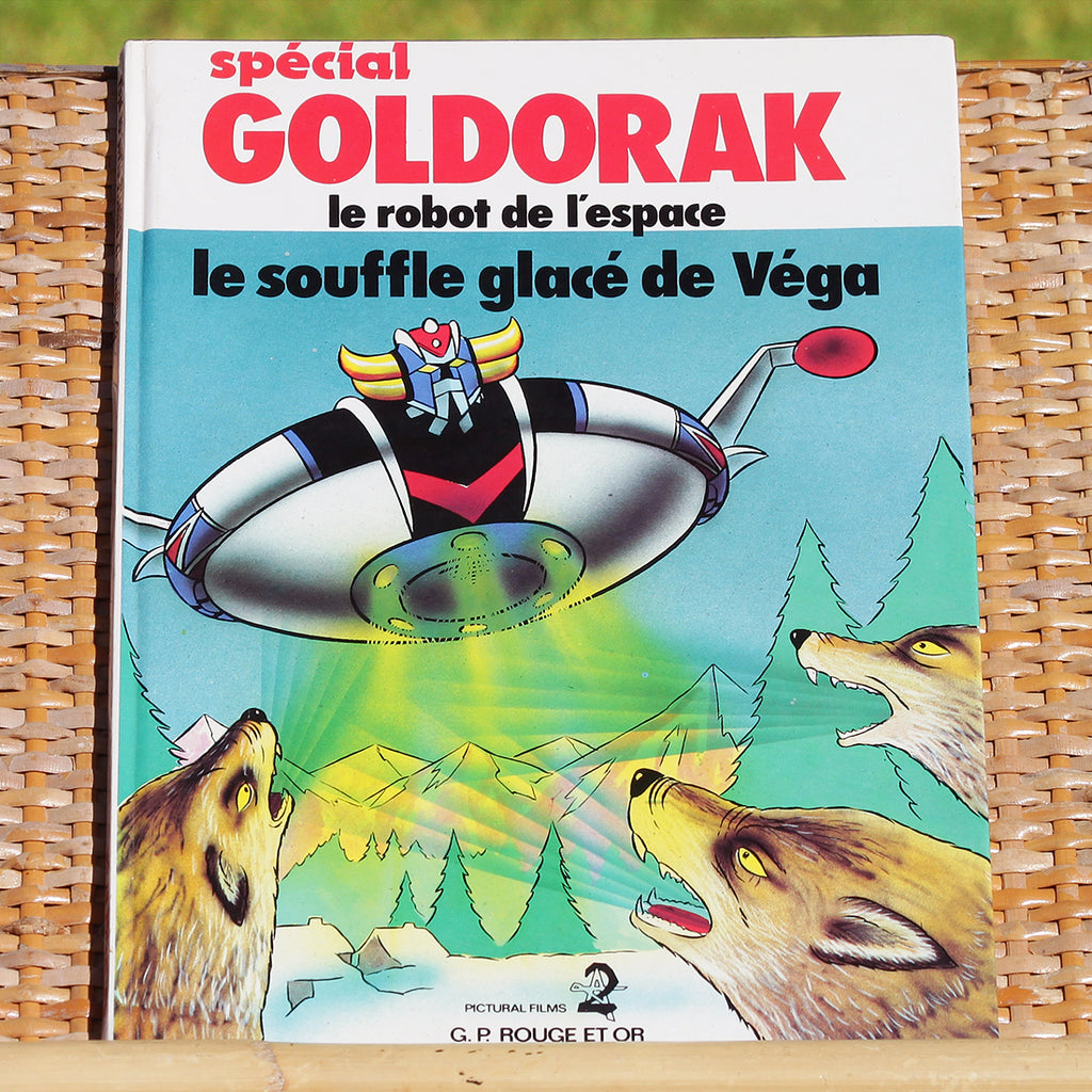 Ensemble de 4 livres vintages Goldorak G.P. Rouge et Or – La Roue du Passé