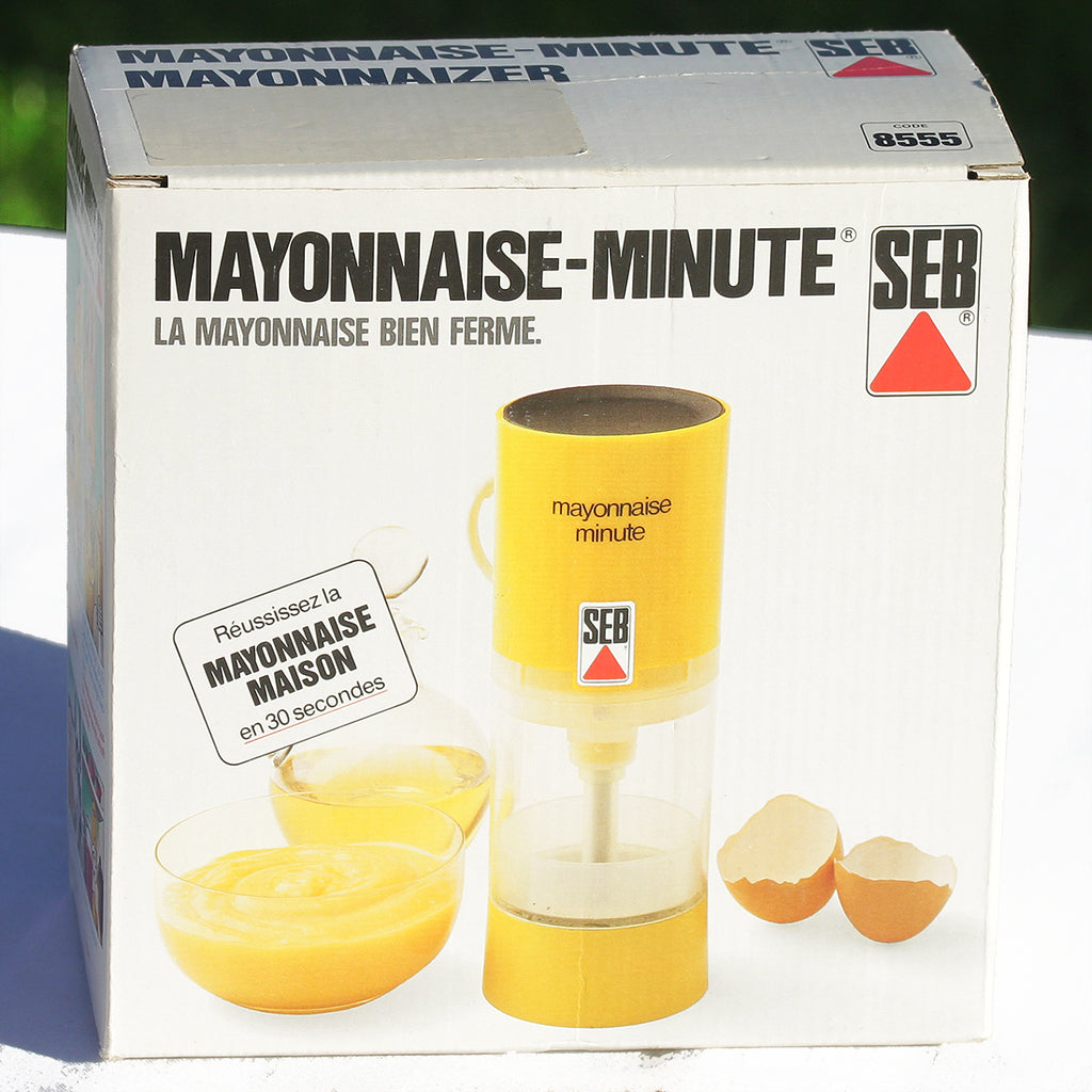Petit robot ménager vintage Seb Mayonnaise-Minute en boîte avec sa notice