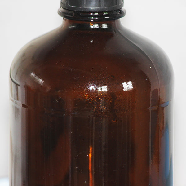 Grand flacon de pharmacie vintage en verre ambré 2500 ml