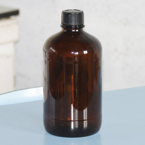 Grand flacon de pharmacie vintage en verre ambré 2500 ml