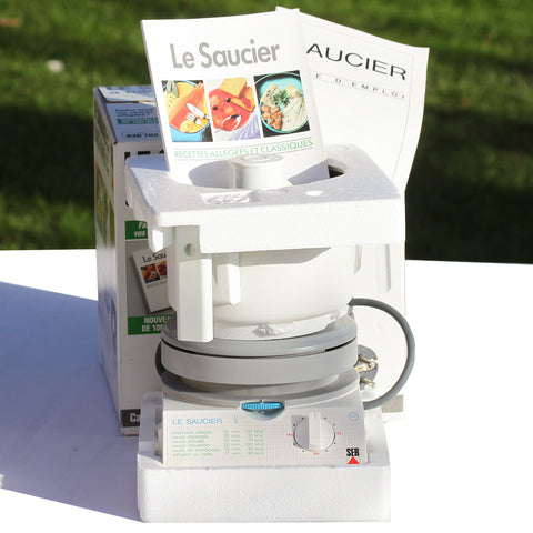 Robot vintage Seb le Saucier à minuterie en boîte avec sa notice