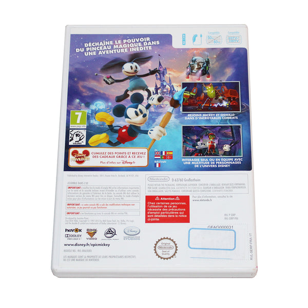 Jeu vidéo Nintendo Wii Epic Mickey le retour des héros complet