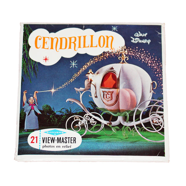 Pochette de disques photos en relief View Master Sawyer's Cendrillon Walt Disney