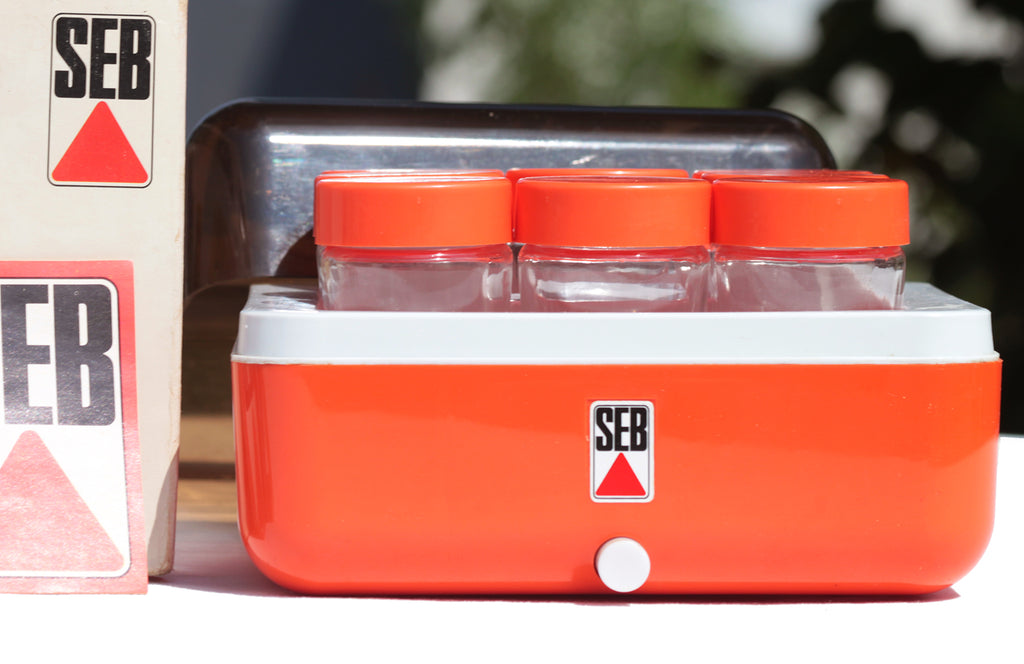 Yaourtière orange entièrement automatique vintage Seb tout plastique e – La  Roue du Passé