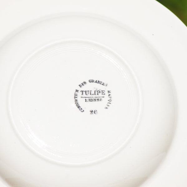 Duo of old soup plates Comptoir des Grandes Marques Rennes Tulip model