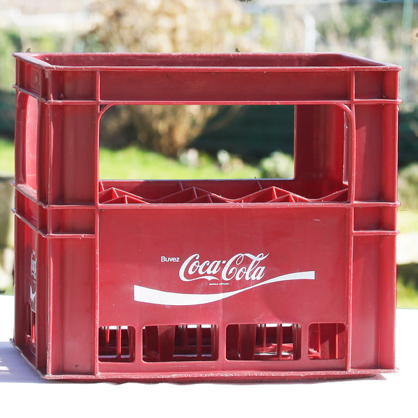 Caisse casier Allibert à bouteilles publicitaire vintage Coca Cola en plastique