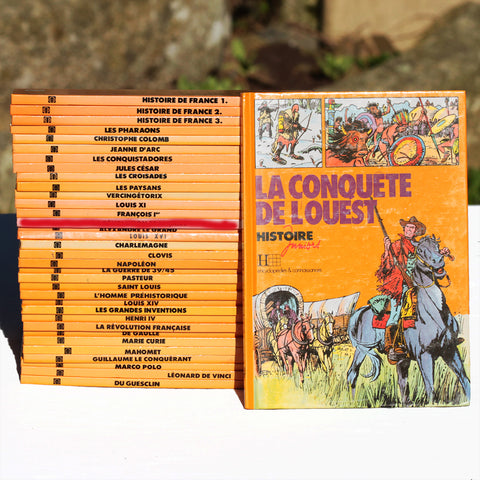 Ensemble de 34 Livres Histoire Juniors Hachette des années 1990