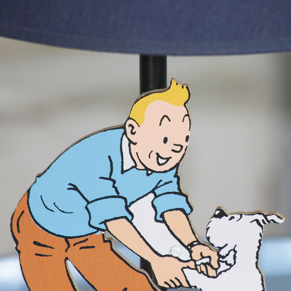Lampe de chevet Trousselier vintage Tintin et Milou