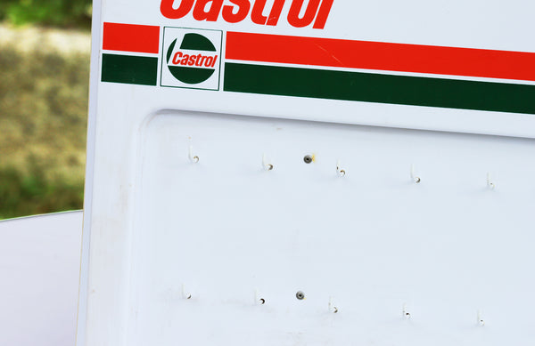 Présentoir accroche clés publicitaire mural de garage vintage des huiles Castrol