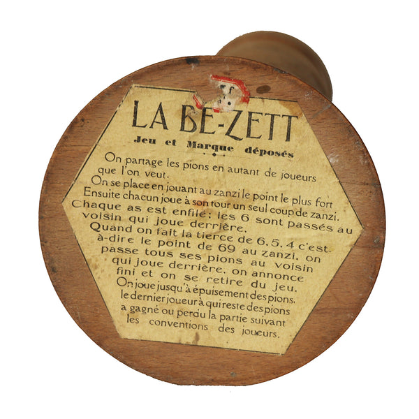 Ancien jeu de comptoir de bistrot La Bé-Zette Bézette en bois