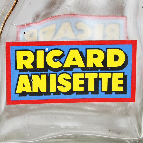 Petite carafe publicitaire de bistrot vintage Ricard Anisette 500 ml
