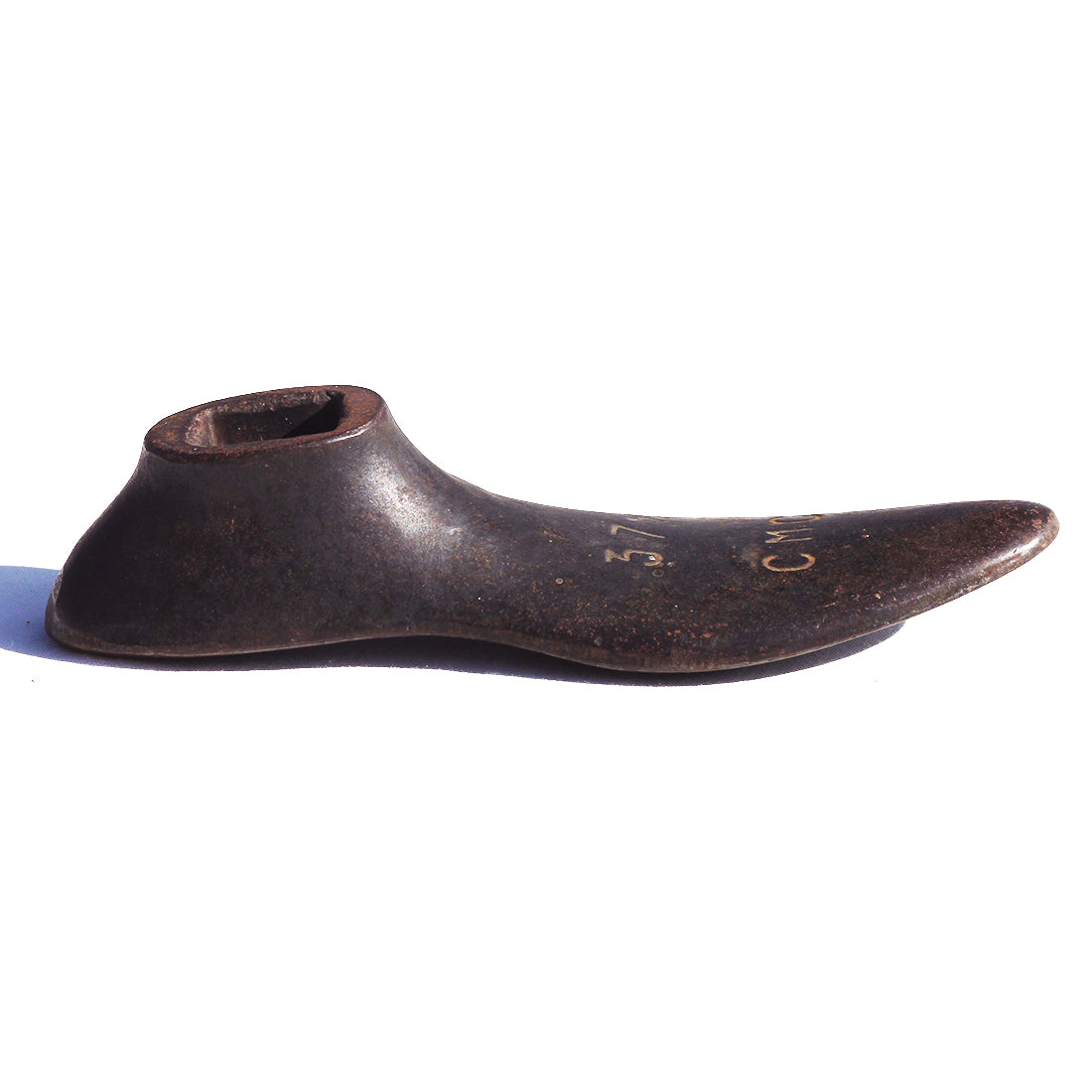 Ancien pied enclume CMC forme de chaussure de cordonnier en fonte taille 37 1/2