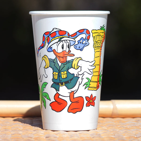 Grand gobelet en plastique publicitaire vintage " Buvez Fanta " Disney Donald 40 cl