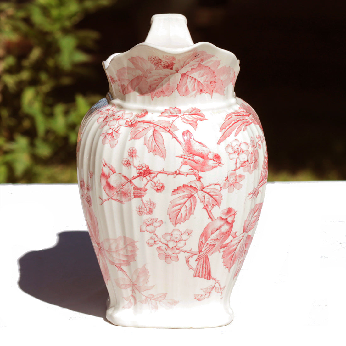 WC Ancien En Faïence Rose – Cuvette Complète Avec Réservoir Et Mécanisme (très Bon état)