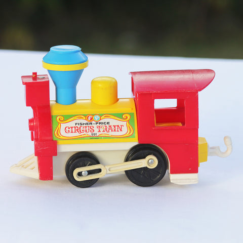 Jouet locomotive Fisher Price Circus Train vintage ( 1979-1986 )