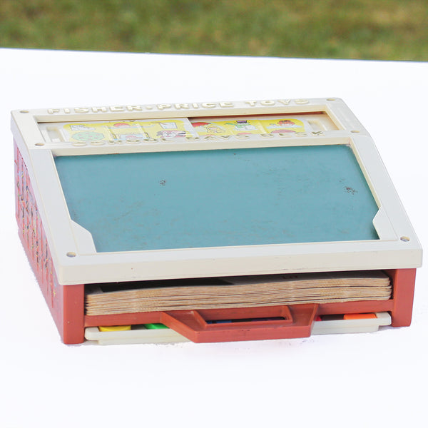 Jouet pupitre Fisher Price vintage de 1977 School Days desk avec accessoires