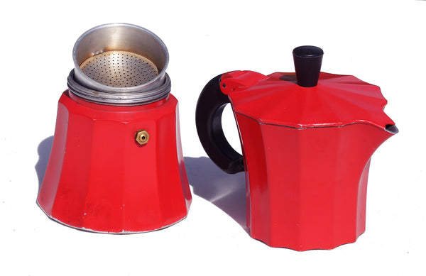 Cafetière italienne Gnali & Zani rouge espresso