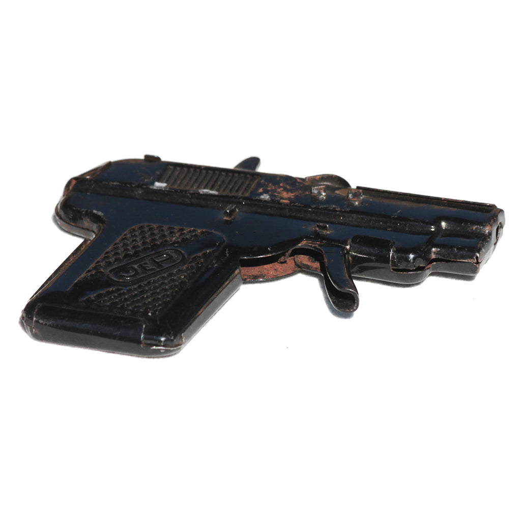 Jouet ancien petit pistolet en tôle JEP modèle BABY à amorce – La Roue du  Passé